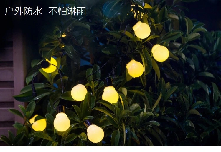 Waterproof Holiday Fairy Lights Outdoor Patio Decoration G40 Globe Solar String Light