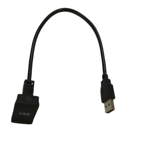 자동차, 보트 및 오토바이용 먼지 커버가 있는 사각형 대시보드 자동차 USB 2.0 연장 케이블
